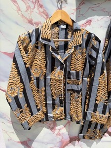 ชุดนอนผ้าฝ้ายลายเสืออินเดีย: ชุดนอนสไตล์โบฮีเมียน - Product Image 2