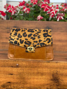 Nouveau Style occidental imprimé Animal fourrure cuir sacs à bandoulière de haute qualité à la mode véritable fourrure animale cuir fronde côté sacs à main - Product Image 3