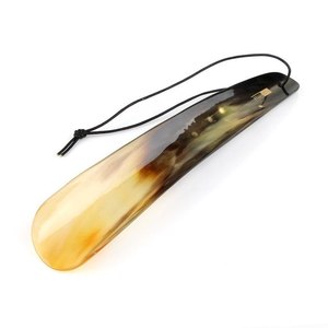 Luxury buffalo horn shoe handcrafted shoe horn curved design smooth polished finish durable footwear <b>helper</b> accessory - Product Image 3