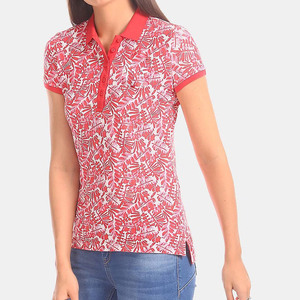 เสื้อโปโลผู้หญิงผ้าเนื้อนุ่มสบายระบายอากาศได้ดีแขนสั้นทรงเข้ารูปลำลองสำหรับออกกำลังกายวิ่งใส่ในฤดูร้อน - Product Image 1