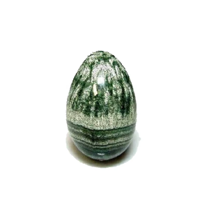 Huevo Yoni de Piedra de Jaspe Cebra Verde Natural, Huevo de Jade Semiprecioso para Protección Energética, Ejercicio Vaginal, Tallado, Feng Shui Directo - Product Image 1