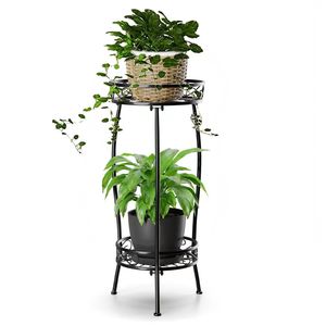 Support de pot de fleurs en fer pour économiser de l'espace, parfait pour les petits appartements, les jardins de balcon, la décoration de plantes intérieures et extérieures - Product Image 6