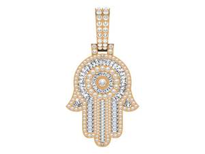 Colgante Hamsa Talismán Amuleto de Buena Suerte Colgante Mano de Fátima Joyería Espiritual Colgante de Plata 925 Colgante de Protección Contra el Mal de Ojo Para Regalo - Product Image 2
