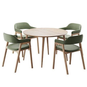 Mesa de Comedor de Diseño Moderno de Mediados de Siglo, Mesa de Comedor de Madera con 8 Sillas, Mesa de Comedor de Estilo Antiguo para Comedor, para el Hogar - Product Image 6