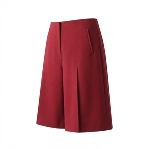 Shorts d'été formels pour femmes de haute qualité en flanelle 100% coton, taille élastique, séchage rapide, 380g, couleur unie, fabriqués au Pakistan - Product Image 2