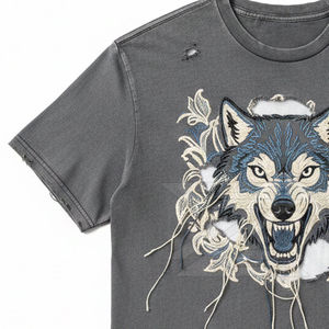 เสื้อยืดฮิปฮอปคอกลมทรงปกติ ยูนิเซ็กซ์ พิมพ์ลายแบบซับลิเมชั่น โลโก้สั่งทำได้ ผ้าโพลีเอสเตอร์/คอตตอนผสม ระบายอากาศได้ดี แห้งเร็ว - Product Image 2