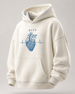 Sudadera con Capucha Rits, Corte Regular, Unisex, Felpa, Informal, para Invierno, 100% Algodón, con Bolsillos, Transpirable, Ecológica, Económica - Product Image 1