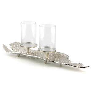 Support à gâteau en métal à deux niveaux, design feuille de ginkgo, multi-étages, idéal pour la décoration intérieure, en promotion au meilleur prix - Product Image 3