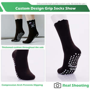 Calcetines con Volantes para Mujer, Diseño Personalizado, Calcetines de Yoga y Pilates con Agarre y Volantes para Niñas - Product Image 2