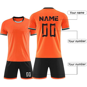 Maillots de football pour hommes, couleur unie, avec cordon de serrage, respirants et à séchage rapide, 100 % polyester, survêtement de football vintage personnalisé - Product Image 2