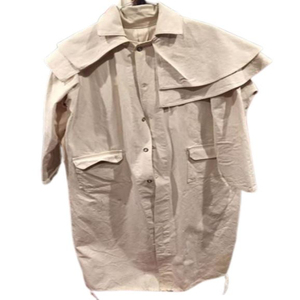 <span class=keywords><strong>Cappotto</strong></span> Lungo da <span class=keywords><strong>Uomo</strong></span> <span class=keywords><strong>Beige</strong></span> Stile Trench Doppiopetto in Lana Lavata Anti-Piega Traspirante Eco-Friendly 220g Americano - Product Image 3