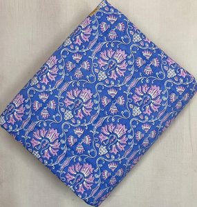 Tissu de course 100 % coton écologique fait main, imprimé au bloc à la main, poids moyen, vendu au mètre, pour sacs, chemises et housses pour garçons, vente en gros - Product Image 1