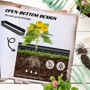Kit per Aiuola Rialzata in Metallo Rugginito Grigio Scuro da 2,4 m per Giardinaggio Spazioso - Product Image 5