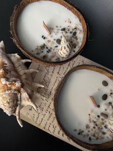 Proveedor de Portavelas de Cáscara de Coco de Vietnam |   Recipiente para Velas Ecológico Hecho a Mano |   Logotipo Personalizado - Product Image 1