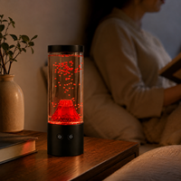 Lampe Volcan Méduse de Simulation en Gros, Veilleuse LED Colorée USB pour Chambre d'Enfant, Cadeau et Décoration Intérieure