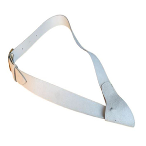 Light Color Genuine Leather <b>Belt</b> <b>Wide</b> Strap Buckle Waist <b>Belt</b> for Casual Uniform Reproduction Revolutionary White Baldric <b>Belts</b> - Product Image 5