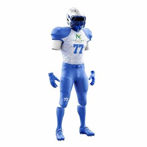 Ensemble d'uniformes de football japonais personnalisés pour hommes, maillot en mesh sublimé, pantalon rembourré, tenue de sport d'équipe, kit d'équipement de jeu, vente OEM professionnelle - Product Image 3