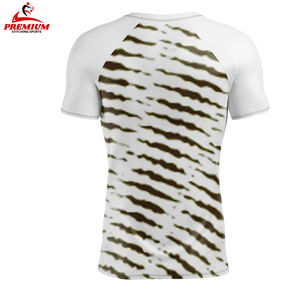 เสื้อแรชการ์ดแขนสั้นคุณภาพสูงสำหรับผู้ชาย - ป้องกันรังสียูวี แห้งเร็ว ป้องกันการเสียดสี - เหมาะสำหรับกีฬาและฟิตเนส - Product Image 4