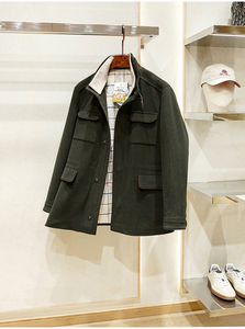 Chaqueta de Forro Polar Personalizada, Mezcla de Lana y Cachemira, Ecológica, para Viajeros, Estilo Nuevo de Otoño Invierno para Hombre, de Longitud Media - Product Image 2