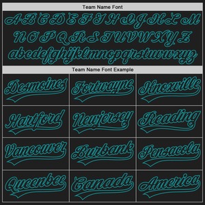 Ensemble de polices personnalisées pour maillots de baseball, motif de lettres en twill, design de numéros pour maillots de sport pour jeunes - Product Image 5