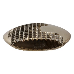 Jarrón clásico con acabado dorado y diseño calado, perfecto para la decoración de esquinas artísticas modernas y el estilo interior de dormitorios, procedente de la India. - Product Image 5