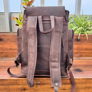 Personalized Vintage Full Grain Leather <b>Men</b> Laptop Backpack School <b>Bag</b> Travel Camping Daypack Rucksack <b>Men's</b> Leather Backpacks - Product Image 6
