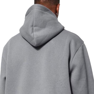 <b>Men's</b> <b>Grey</b> Hooded Pullover <b>Sweatshirt</b> By KALEEM QUALITY WEAR 100% Cotton Fleece Regular Fit Casual Autumn Wear - Product Image 4