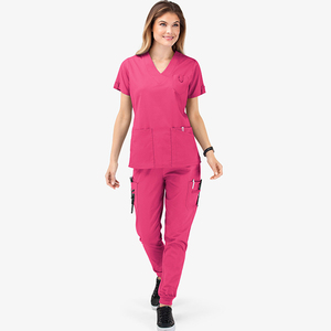 Blouses d'hôpital en toile pour femmes, légères et confortables, avec deux poches, personnalisables avec logo, pour l'été – Qualité OEM supérieure - Product Image 5