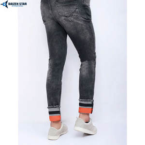Pantalones Vaqueros Rectos de Mezclilla 100% Algodón de Alta Calidad, Tejidos para Invierno, Estilo Urbano Casual, Acabado Premium - Product Image 2