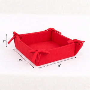 100% Cotton Woven Fabric Eco-Friendly Foldable Multifunctional <b>Bread</b> <b>Basket</b> for Hotel Restaurant Dining Table - Product Image 6