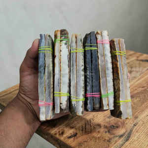 Handmade Rectangle Raw <b>Abalone</b> <b>Shell</b> Tiles Rustic Home Decoration Natural Craft Material Durable - Product Image 2
