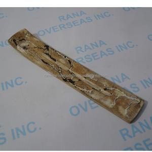 Eco Friendly Wooden Incense Holder Ash Catcher Tray Long Natural Wood Grain Crack Design Stick Burner for Spiritual Home <b>Decor</b> - Product Image 4