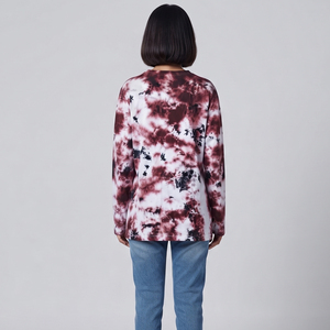 Camiseta de verano oversize para mujer, estilo vintage, lavado ácido, manga larga, algodón, efecto desgastado, corte holgado, informal, estilo streetwear. - Product Image 5