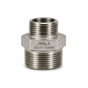 Reductor Hexagonal de Precisión de 10x6 mm, Conexión Roscada de 3/8x1/4 Pulgadas para Sistemas de Tuberías de Procesamiento Químico de Alta Resistencia - Product Image 2