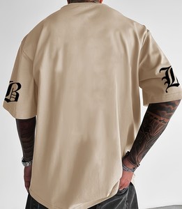 Camiseta de Cuello Redondo con Estampado de Letras a la Moda, Suave y Transpirable, de Manga Corta, Informal para Hombre, Verano, Bangladesh - Product Image 1