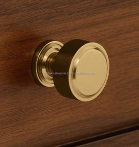 Vintage Inspired Brass Knobs Antique Finish Drawer <b>Pull</b> <b>Handles</b> Cabinet <b>Door</b> Hardware Classic Furniture Accessories Elegant Touc - Product Image 2