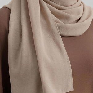 OEM Wholesale Women Modest Straight <b>Abaya</b> Hijab Dress 100% Silk Chiffon Embroidery Button Natural Waistline Vintage Solid - Product Image 5