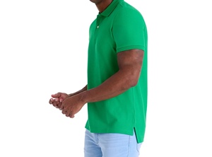 Chemise de golf pour homme 100 % coton, infroissable, à manches courtes, imprimée numériquement avec poche – Produit le plus vendu - Product Image 5