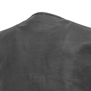 Gilet de moto en cuir véritable noir respirant pour hommes adultes, gilet de motard haut de gamme, design personnalisé, cuir personnalisable - Product Image 5
