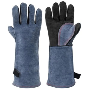 Guantes de soldador de cuero vacuno de alta calidad para protección de manos, guantes de trabajo para soldadura de uso general. - Product Image 5