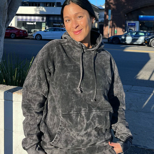 Hoodies amples effet délavé très tendance, streetwear de haute qualité, 100% coton French Terry épais, effet délavé - Product Image 2