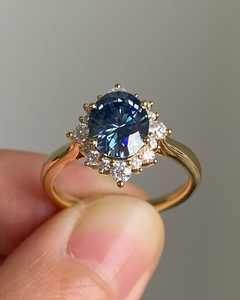 Anillos de Plata de Ley 925 con Aguamarina Natural para Mujer, Venta al por Mayor con MOQ Bajo - Product Image 4