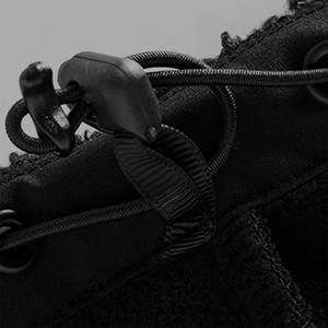 Veste en polaire sherpa pour homme, couleur noire, col montant, fermeture éclair, manches longues, coupe-vent, respirante, décontractée, 3 poches - Product Image 4