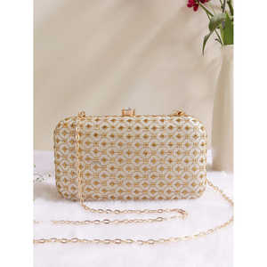 กระเป๋าคลัทช์งานราตรีงานปักด้วยมือที่หรูหราสำหรับงานเลี้ยงตอนเย็น - Product Image 1