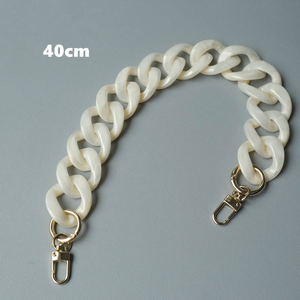 Bolso de Lujo Brillante con Efecto Mármol y Perla para Mujer, con Asa de Resina Gruesa y Correa Cruzada, con Accesorio de Cadena Único - Product Image 6