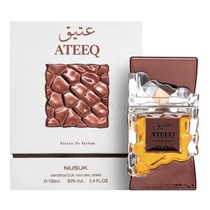 น้ำหอม ATEEQ 100 มล. โดย <span class=keywords><strong>NUSUK</strong></span> Extrait de <span class=keywords><strong>Parfum</strong></span> น้ำหอมแท้จากดูไบ กลิ่นหอมแบบอาหรับ ติดทนนานสำหรับผู้ชาย - Product Image 1