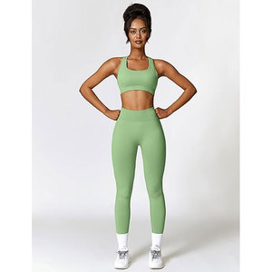 Conjuntos Deportivos para Mujer, Conjunto de Yoga sin Costuras con Sujetador Deportivo y Leggings de Cintura Alta, Ropa de Gimnasio para Fitness - Product Image 5