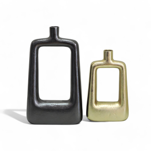 <b>Tall</b> Mirror Polished Brass Hammered Flower <b>Vase</b> Style Silver <b>Decorative</b> Pot for Garden - Product Image 4