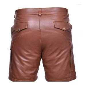 Shorts en cuir pour homme et femme : tenue quotidienne, style urbain et look élégant - Product Image 2