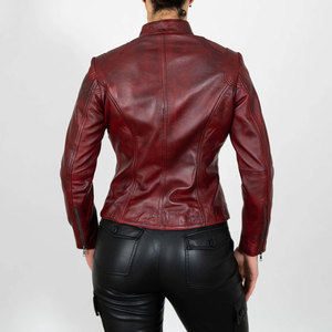 New Design Winter Wear Affordable Range Women Leather Crop Jacket Trendy Outfit in Market Women Leather Crop Jacket OEM Service - Product Image 2